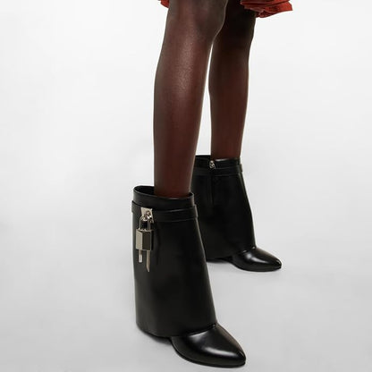 EMERSON BLACK SHORT BOOTS