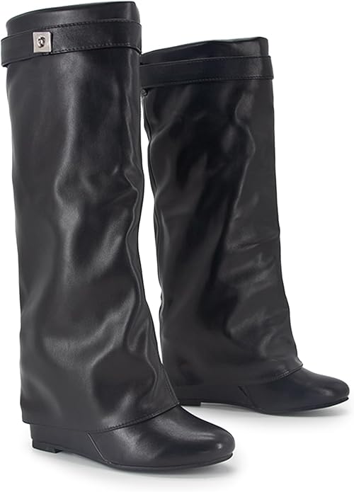 EMMA KNEE HIGH BLACK BOOTS