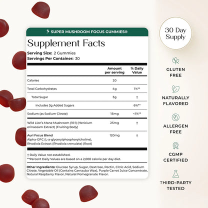 Super Mushroom Focus Gummies