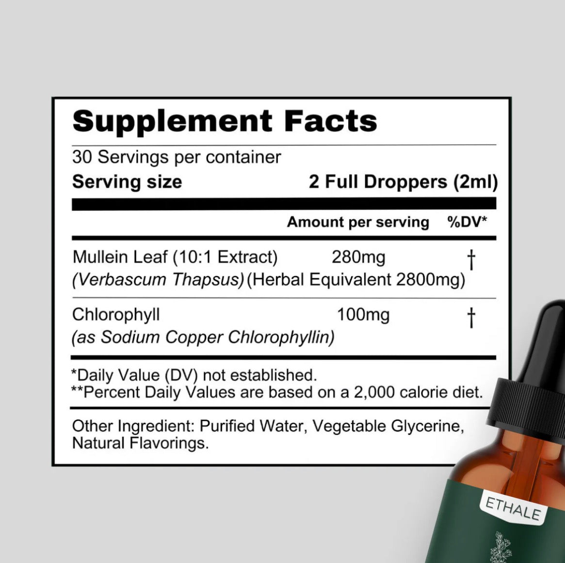 Mullein + Chlorophyll Lung Drops