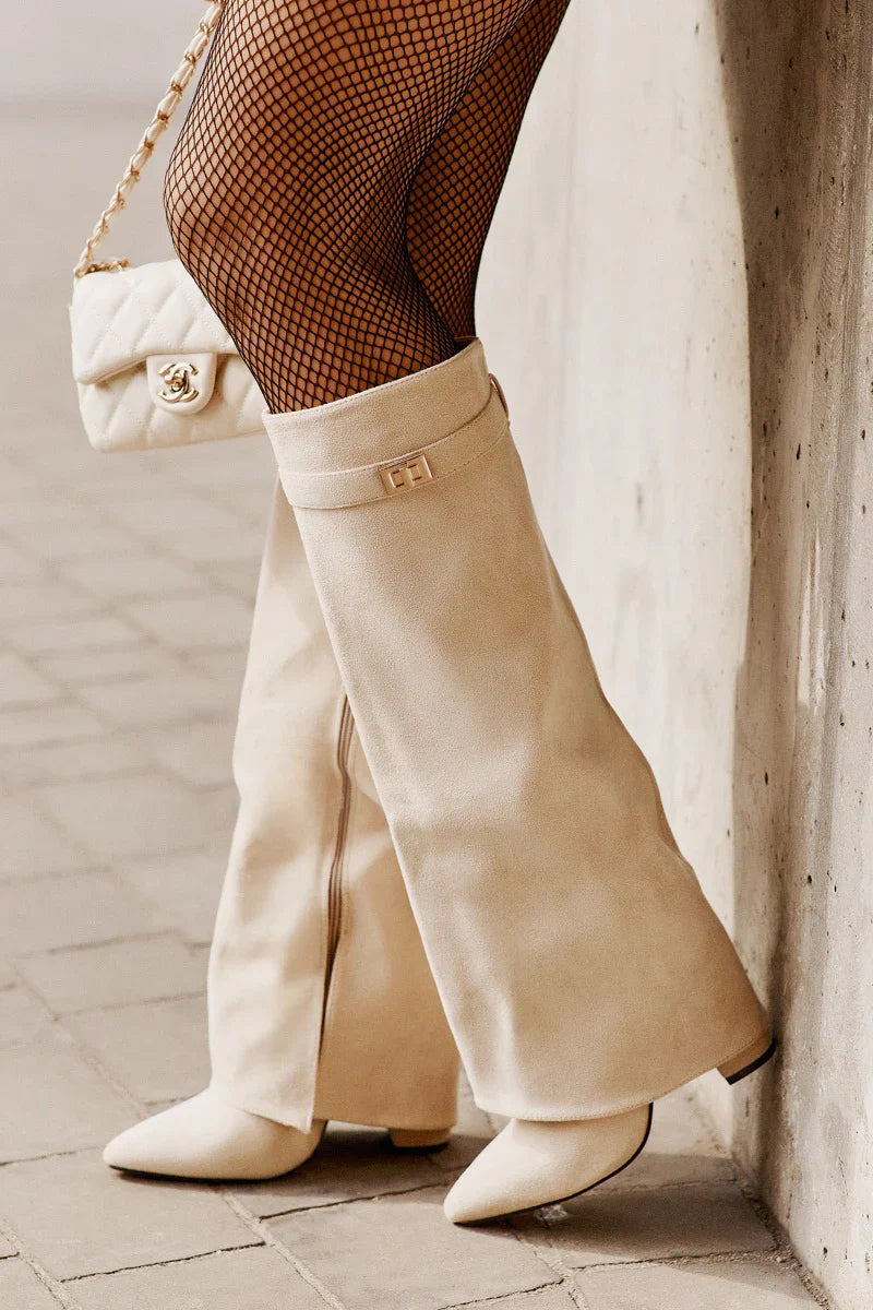 LAVISTA SUDE KNEE HIGH BOOTS- ESPRESSO