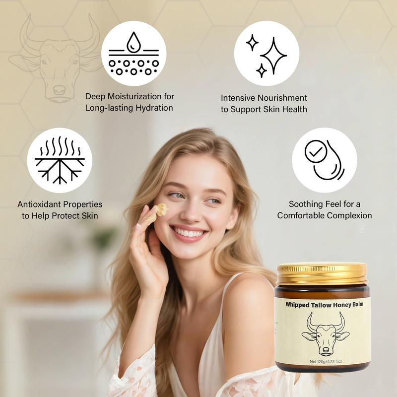 Beef Tallow Honey Balm